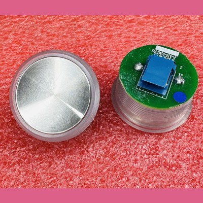 Кнопка (подсветка синий ореол, шлифованная, AMP разъем для MCS220, пр-во Кита...